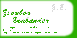 zsombor brabander business card